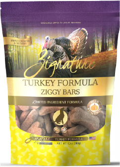 Zignature Ziggy Bars Treats Turkey Dog Treat 12oz by Pet Food Warehouse