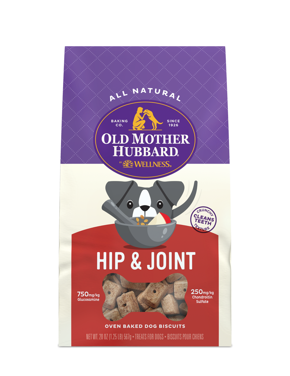 Old Mother Hubbard Crunch Function Hip & Joint Dog Treat 20oz by Pet Food Warehouse
