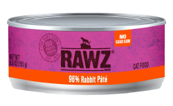 Rawz 96% Rabbit Cat Food 5.5oz by Pet Food Warehouse