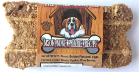 The Wild Bone Company Bison Bone Prairie Biscuit Dog Treat 1oz by Pet Food Warehouse