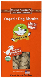 Wagatha's Little Bites VT Pumpkin Dog Treat 8oz by Pet Food Warehouse
