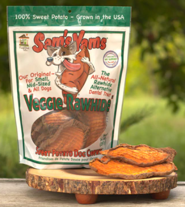 Sam's Yams Veggie Rawhide Dog Treat 14oz by Pet Food Warehouse