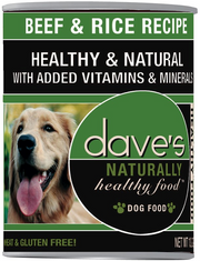 Dave's Beef & Rice Dog Dog Food 13.2oz by Pet Food Warehouse