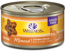 Wellness Minced Chicken Dinner Cat Food 3oz by Pet Food Warehouse
