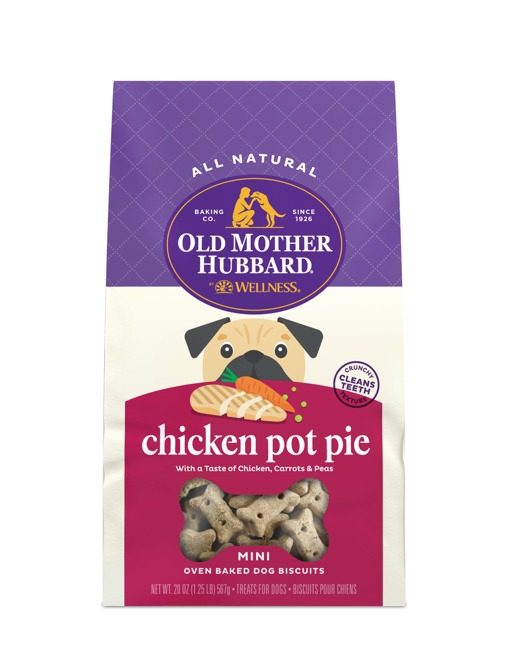 Old Mother Hubbard Mini Chicken Pot Pie Dog Treat 20oz by Pet Food Warehouse