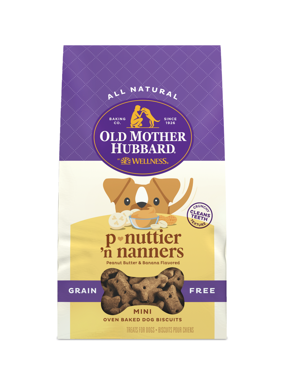 Old Mother Hubbard Grain Free Mini P-Nutter'N Nanners Dog Treat 16oz by Pet Food Warehouse
