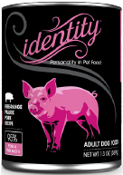 Identity 95% Free-Range Prairie Pork Canned Dog Food 13oz by Pet Food Warehouse