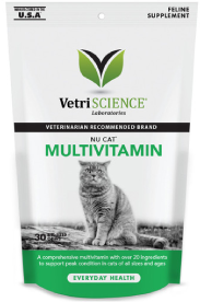 VetriScience Multi Vitamin NU Cat 30 Count by Pet Food Warehouse