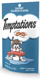 Whiskas Temptation Salmon Cat treat 3oz by Pet Food Warehouse