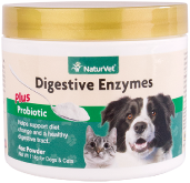NaturVet 8oz Enzymes & Probiotics by Pet Food Warehouse