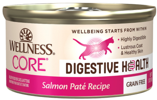 Wellness Core Digestive Health Salmon Pate Cat 3oz by Pet Food Warehouse