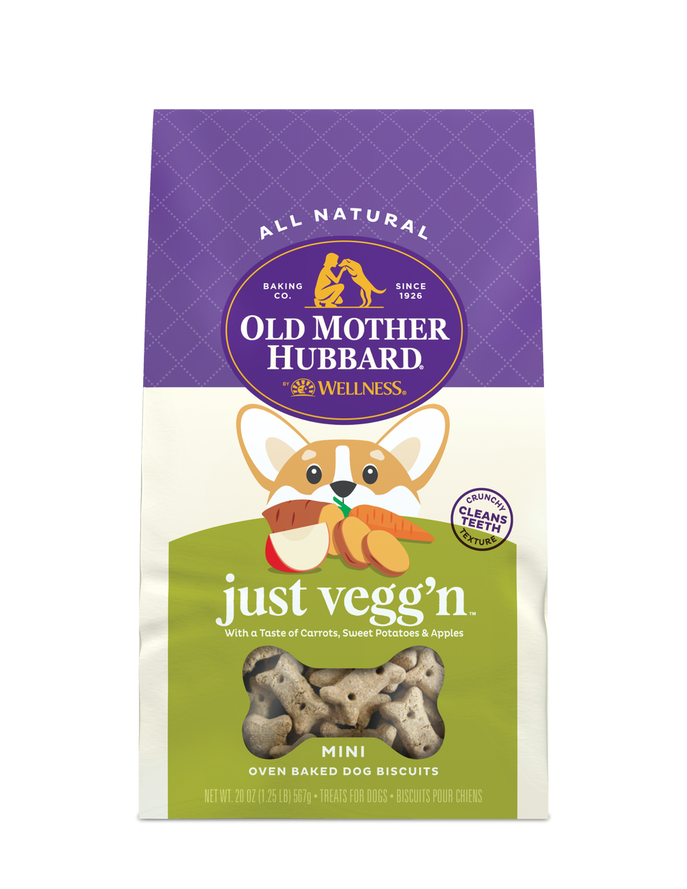 Old Mother Hubbard Mini Special Recipe Just Vegg'n Dog Treat 20oz by Pet Food Warehouse