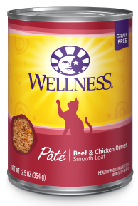 Wellness Complete Health Beef Chicken Cat Food 12.5oz by Pet Food Warehouse