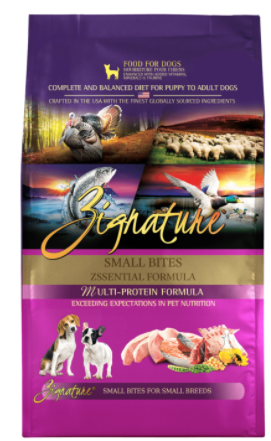 Zignature Zssentials Small Bite Dog Food Dry 4lb by Pet Food Warehouse