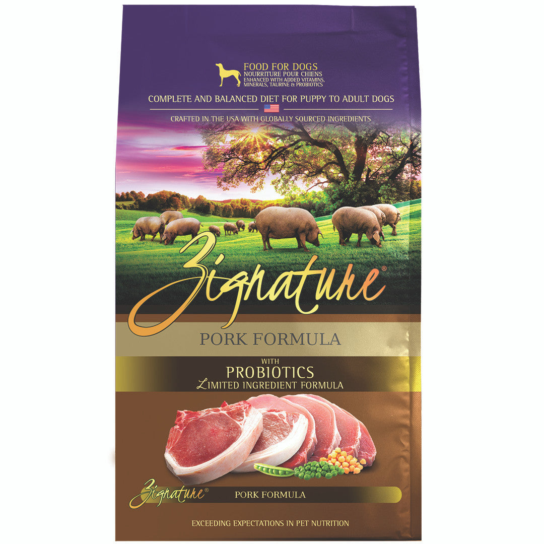 Zignature Pork Dog Food Dry 4lb by Pet Food Warehouse