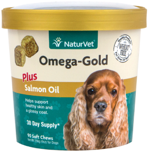NaturVet 90ct Omega Gold Soft Chew by Pet Food Warehouse