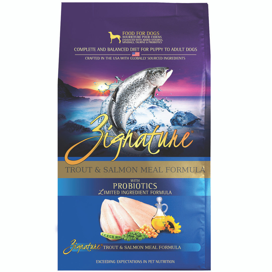 Zignature Trout Salmon Dog Food Dry 12.5lb by Pet Food Warehouse