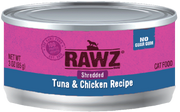 Rawz Shredded Tuna & Chicken Canned Cat Food 3oz by Pet Food Warehouse