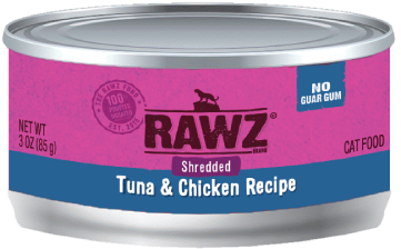 Rawz Shredded Tuna & Chicken Canned Cat Food 3oz by Pet Food Warehouse