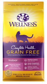 Wellness Complete Health GF Indoor Salmon Cat Food 5lb-8oz by Pet Food Warehouse