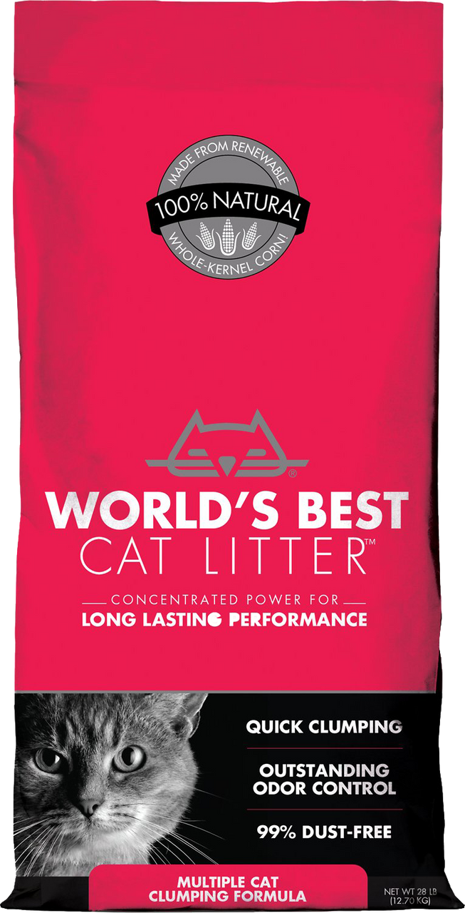 World's Best Multiple Cat Litter 28lb by Pet Food Warehouse
