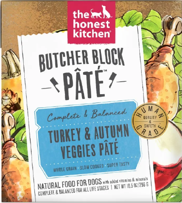 Honest Kitchen Butcher Block Pate Turkey & Autmun Veggies Dog Food 10.5oz by Pet Food Warehouse