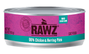 Rawz 96% Chicken & Herring Cat Food 5.5oz by Pet Food Warehouse