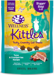 Wellness Kittles Tuna & Cranberries Cat Treats 6oz by Pet Food Warehouse