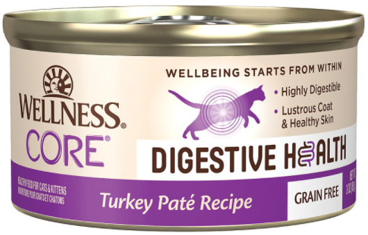 Wellness Core Digestive Health Turkey Pate Cat 3oz by Pet Food Warehouse