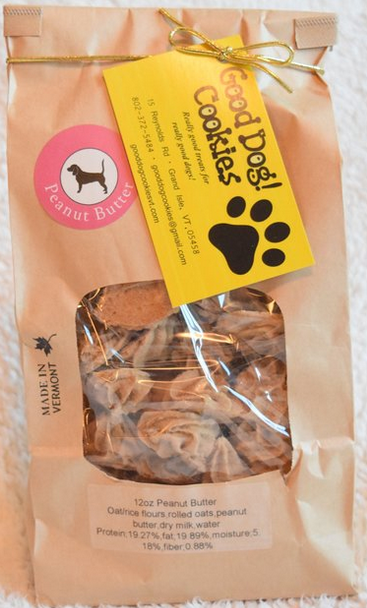 Good Dog! Cookies Button Peanut Butter Dog Treat 12oz by Pet Food Warehouse