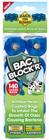 Bramton Bags On Board Refill Poop Bags Blue 140 Count by Pet Food Warehouse