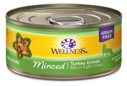Wellness Minced Turkey Entree Cat Food 5.5oz by Pet Food Warehouse