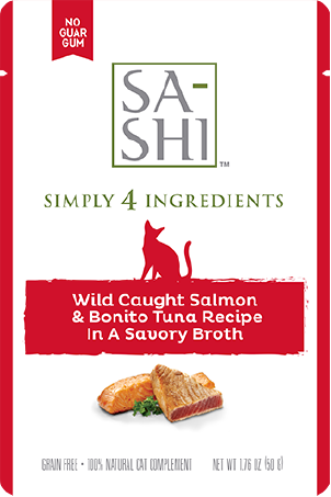 Sashi Salmon & Tuna Pouch Cat 1.76oz by Pet Food Warehouse