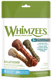 Whimzees Small Toothbrush Dental Chew 12oz by Pet Food Warehouse