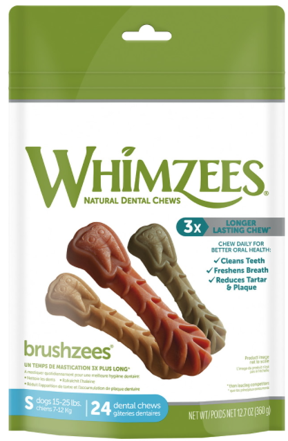 Whimzees Small Toothbrush Dental Chew 12oz by Pet Food Warehouse