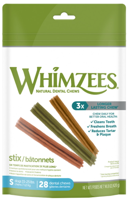 Whimzees Small Stix Dental Chew 14.8oz by Pet Food Warehouse