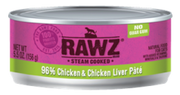 Rawz 96% Chicken Liver Cat Food 5.5oz by Pet Food Warehouse