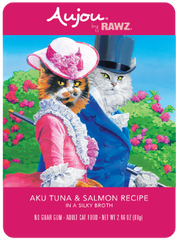 Rawz Aujou Tuna & Salmon Pouch Cat Food 2.5oz by Pet Food Warehouse