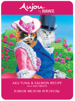 Rawz Aujou Tuna & Salmon Pouch Cat Food 2.5oz by Pet Food Warehouse