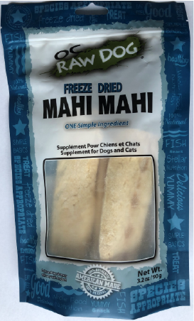OC Raw Freeze Dried Mahi Mahi Dog Treat 3.2oz by Pet Food Warehouse