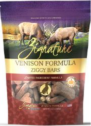 Zignature Ziggy Bars Treats Venison Dog Treat 12oz by Pet Food Warehouse