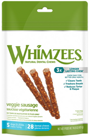 Whimzees Small Sausage Stick Dental Chew 14.8oz by Pet Food Warehouse