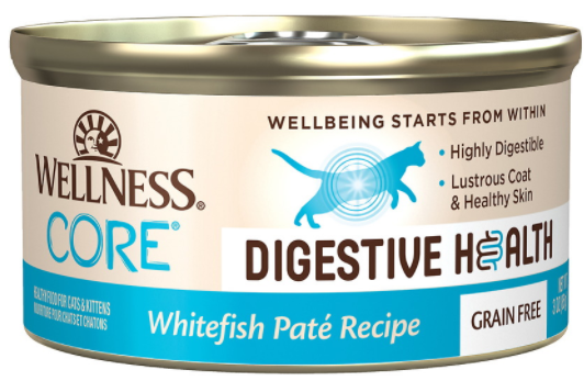 Wellness Core Digestive Health Whitefish Pate Cat 3oz by Pet Food Warehouse
