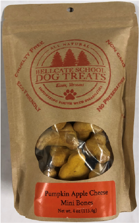 Bellcate School Dog Treats Pumpkin Apple Cheese Bites Mini 4oz by Pet Food Warehouse