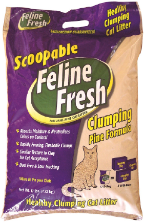 Feline Fresh Scoopable Cat Litter 17lb by Pet Food Warehouse