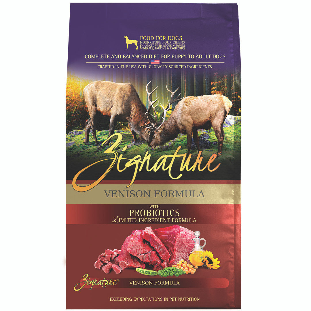Zignature Venison Dog Food Dry 25lb by Pet Food Warehouse