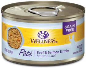 Wellness Complete Health Beef Salmon Cat Food 3oz by Pet Food Warehouse