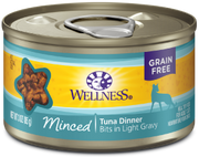Wellness Minced Tuna Dinner Cat Food 3oz by Pet Food Warehouse