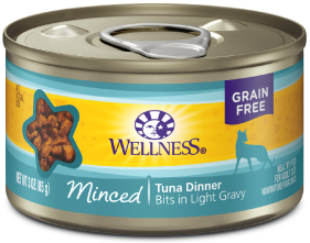 Wellness Minced Tuna Dinner Cat Food 3oz by Pet Food Warehouse