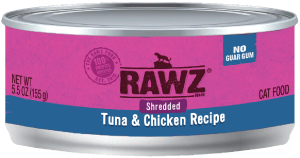 Rawz Shredded Tuna & Chicken Canned Cat Food 5oz by Pet Food Warehouse